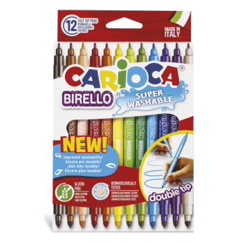 Carioca - Pennarelli Punta Doppia Birello - 12 Pz (41457)
