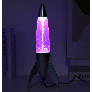 i-Total - Lampada Lava LED Tornado Grigio satinato, Cambia Colore RGB - 36 cm (XL2933A)