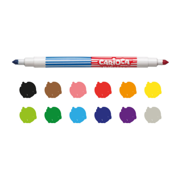 Carioca - Pennarelli BiColor - 6 Pz (42269)