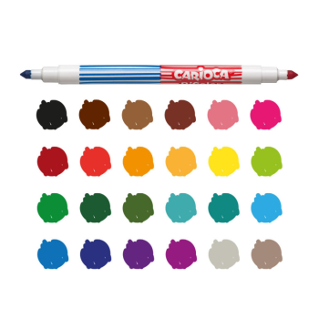 Carioca - Pennarelli BiColor - 12 Pz (42265)