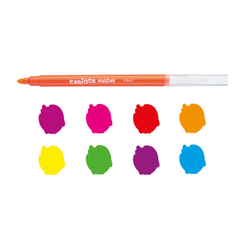 Carioca - Pennarelli Neon Superfluorescenti - 8 Pz (42785)