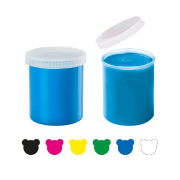 Carioca Baby - Tempera a Dita Baby Colori Assorti 80 ml - 6 Pz