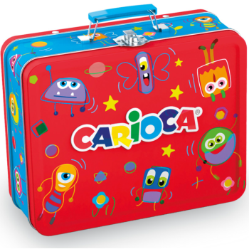 Carioca - Color Kit Scatola Latta 100 Pennarelli + Album