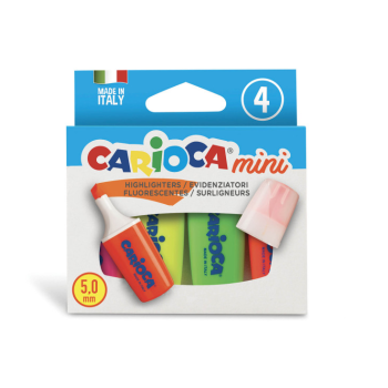Carioca - Evidenziatori Minilight Fluorescenti - 4 Pz
