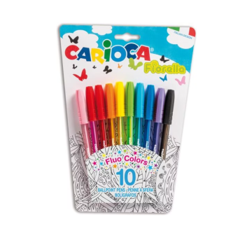 Carioca - Penne Colorate Fiorella - 10 Pz (42775)