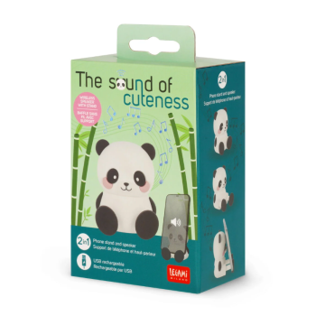 Legami - Speaker Wireless con Supporto Smartphone Panda - The Sound of Cuteness (SPS0001)