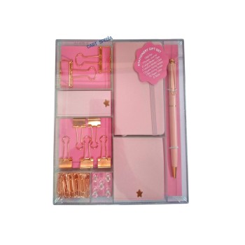 iTotal - Set di Cancelleria Elegante Rosa