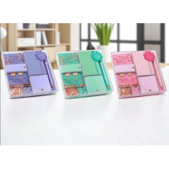 iTotal - Set di Cancelleria Elegante Rosa