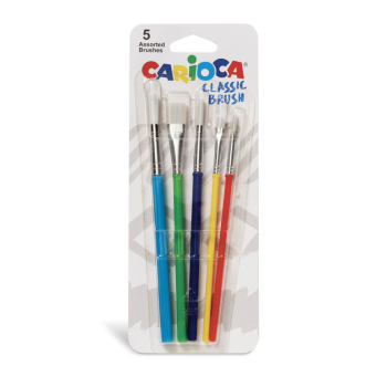 Carioca - Pennelli Classic Brush - 5 Pz (43171)