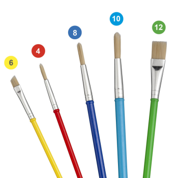 Carioca - Pennelli Classic Brush - 5 Pz (43171)