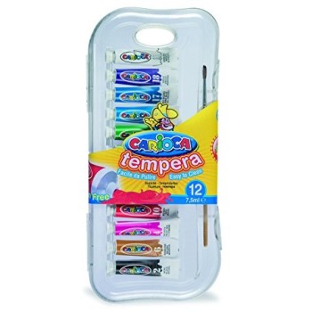 Carioca - Tempera in tubetti 7,5 ml 12 pezzi (KO012/A)
