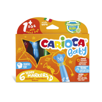 Carioca baby - Pennarelli Teddy Markers Baby - 6 Pz.