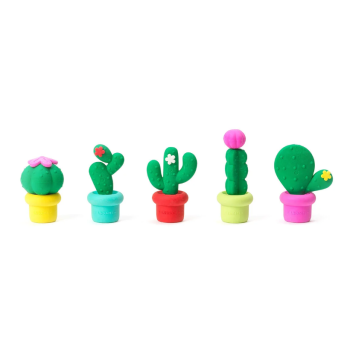 Legami - Set di 5 Gomme da cancellare a tema Cactus alla Fragranza di Fragola (CE0002)