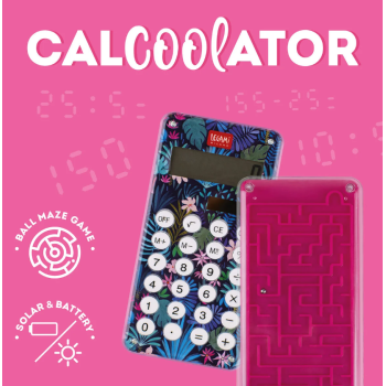 Legami - Calcolatrice con Labirinto sul Retro a tema Flora (CA0001)