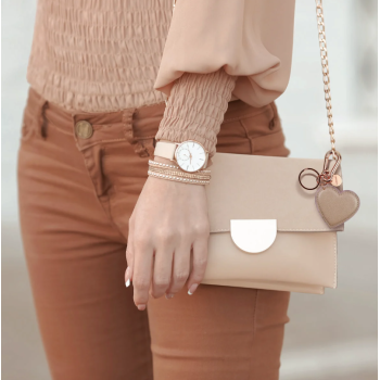 Legami - My Initial portachiavi a forma di cuore rosa (INK0027)