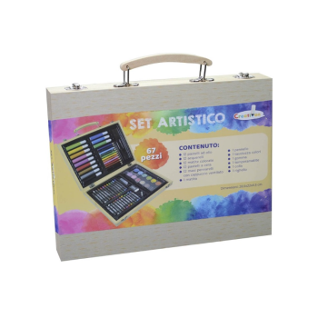IBS - Set Artistico Creativon con 67 Pezzi per Colorare