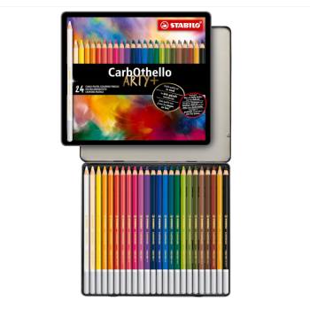 Stabilo - CarbOthello Scatola in metallo ARTY+ da 24 colori (1424-6)