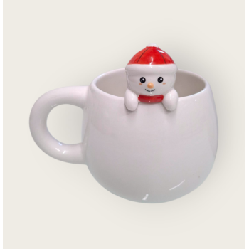 i-Total - Tazza in Cermica con Charm Pupazzo di neve Natale (XL2525I)