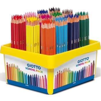 Giotto - Confezione per la scuola da 192 Pastelli Stilnovo, 3.3mm, 12 Colori Assortiti (25678)