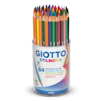 Giotto - Pastelli Stilnovo barattolo da 84 Colori Assortiti (75293)