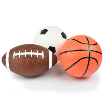 Legami - Set di 3 Mini Palloni da Basket, Calcio e Football Americano (BS0002)