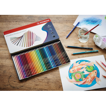 Stabilo - Matita colorata acquarellabile  Scatola Arty in metallo da 36 colori (1636-5)
