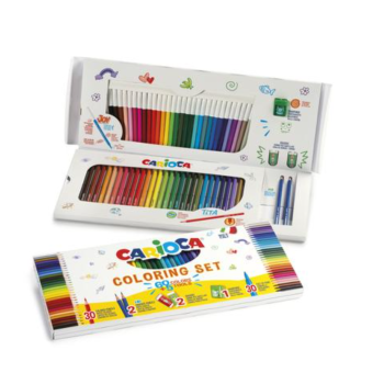 Carioca - Coloring Set per colorare da 65 Pz (45181)