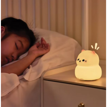 Olli - Lampada Luce Notturna in Silicone Chibi Friends Gattino
