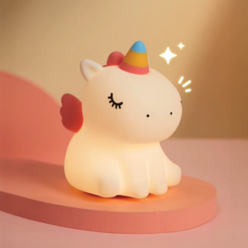 Olli - Lampada Luce Notturna in Silicone Chibi Friends Unicorno