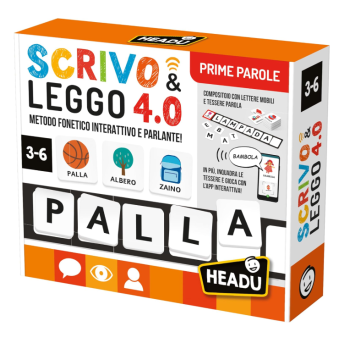 Headu - Scrivo & Leggo 4.0 Prime PArole - Il primo gioco educativo animato e parlante! (3/6 Anni)