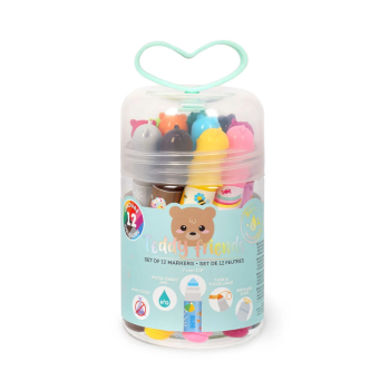Legami - Set di 12 Pennarelli - Teddy Friends (TOD0001)