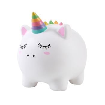 I-TOTAL® - Salvadanaio divertente decorativo/Portamonete in plastica UNICORN
