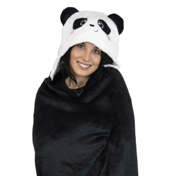 Legami - Coperta con Cappuccio a tema Panda (CBL0001)