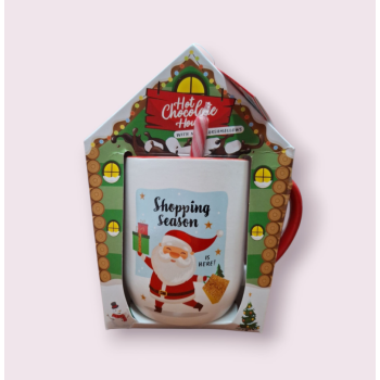 Tazza Natale con Cioccolata Calda e Marshmallows