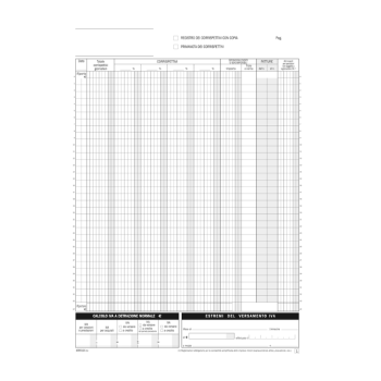 Data Ufficio - Blocco registro corrispettivi - 12/12 copie autoric. - 29,7 x 21,5 cm (DU168512C00)