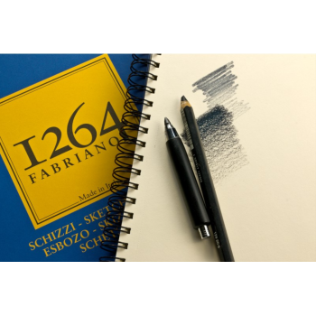 Fabriano - Blocco 1264 Per Schizzi A4 cm 21x29.7 - Gr.90/mq Fogli 120 Spiralato Lato Corto (19100637)
