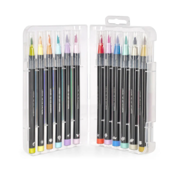 Legami - Set di 12 Pennarelli con Punta Pennello Pastel Colours - Brush Markers (BUMA0002)