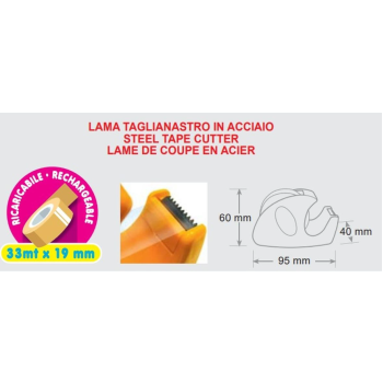 Arda - Dispenser scotch a chiocciolina Riip Pastel bicolor 2.0 (C1347P2)