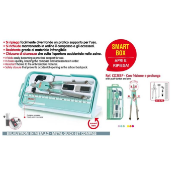 Arda - Set Balaustrone con Carta Vetrata e Righello kit 6 pz- Colori Pastello Assortiti (CO2PAS)