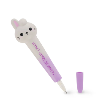 Legami - Penna Gel Antistress - Squeezies - Bunny con inchiostro nero (SQP0005)