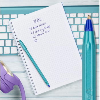 Bic - Penna a sfera Cristal Glacé fusto punta media mm 1