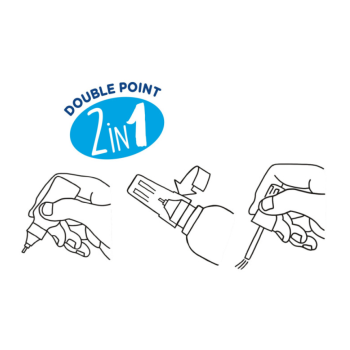 Carioca - Correttore Bianchetto 2 in 1 Penna e Pennello