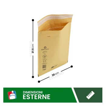 Cartospedia - Buste Postali Imbottite con Pluriball 18X26 cm (14/D)