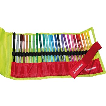 Stabilo - Pen 68 Rollerset verde in nylon da 25 colori ass. (IT6825-068)