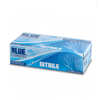 Siam - Guanti monouso in nitrile  Blue Comfort - 100 Pezzi