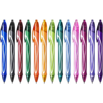 Bic - Penne gel a scatto Gelocity Quick Dry 0,7 mm Conf. 30 colori assortiti