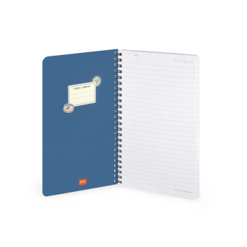 Legami - Quaderno a Righe con Spirale - Foglio A5  a tema Travel Stickers (A5NOTS0048)