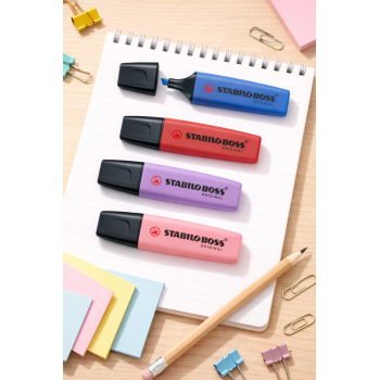 Stabilo - Evidenziatori Stabilo Boss Nature Colors Wildflowers Edition 2-5 mm - giglio viola - 70/162