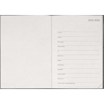 Legami - Agenda 16 Mesi Giornaliera Medium - Deep Graphite
