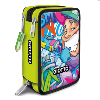 Giotto - Astuccio 3 Zip Supermina 18+18+10 -Colore Casuale- (F953900-1)